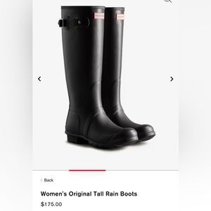 Hunter rain Boots